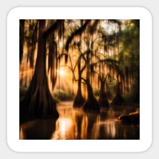 Cypress Trees Sticker